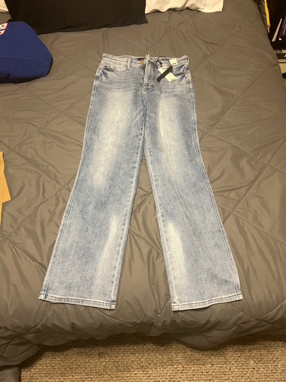 Wide-Leg Light Blue Women's Jeans